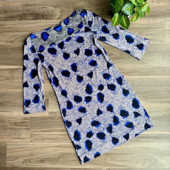 Diane von Furstenberg Ruri Cheetah Print Silk Shift Dress – Size 6 - Picture 9 of 12